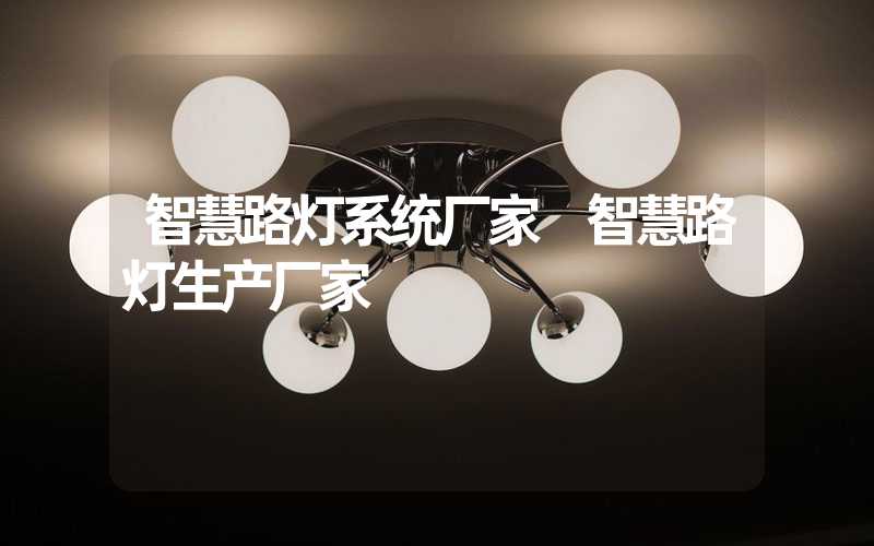 智慧路灯系统厂家 智慧路灯生产厂家